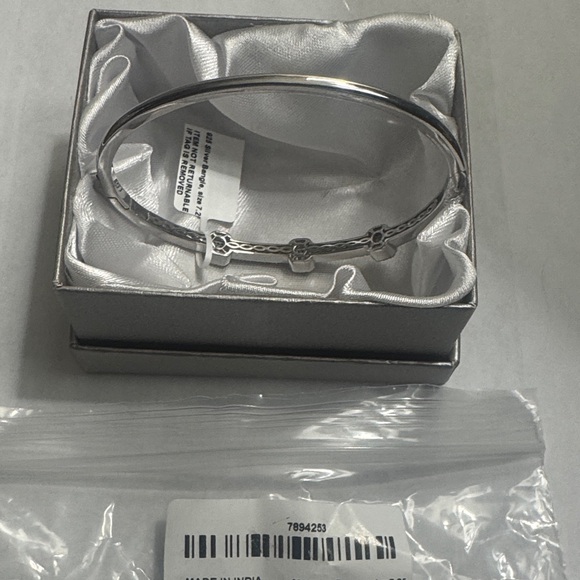 BRACELET, DIAMOND, BANGLE, 7.25”. ELEGANT, ART DECO - Picture 6 of 13